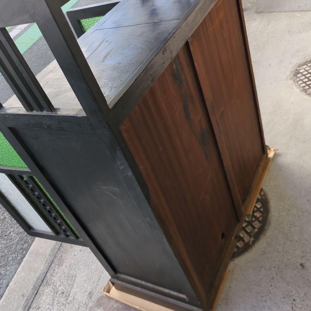 Coco atelierbrocante アンティーク 箪笥 色ガラス