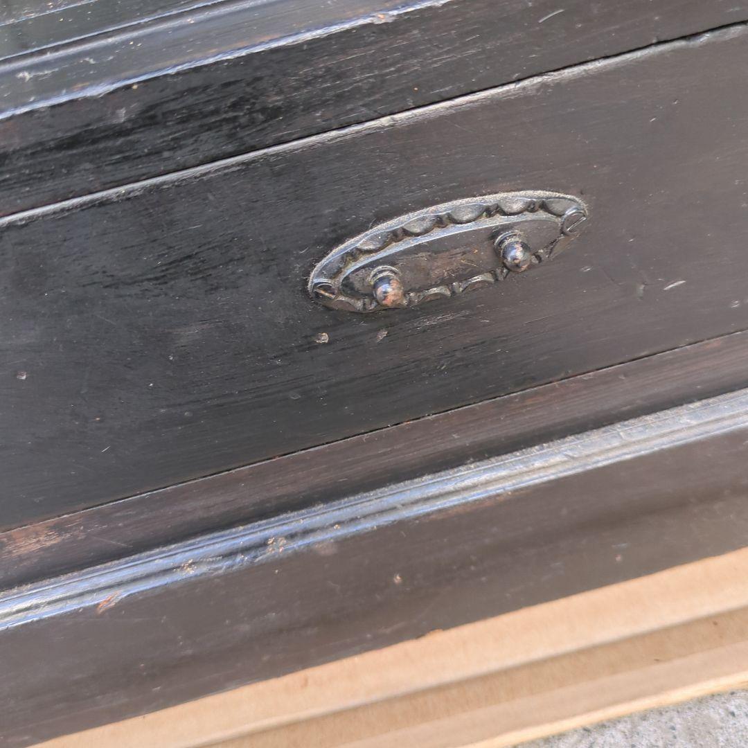 Coco atelierbrocante アンティーク 箪笥 色ガラス