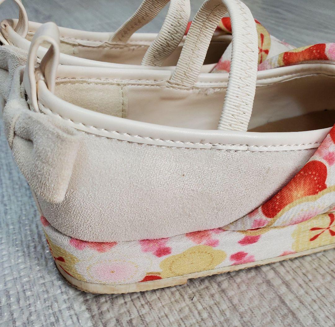 七五三フルセット　七五三被布着物、ヘアアクセサリー4点、付け毛、履物、100cm