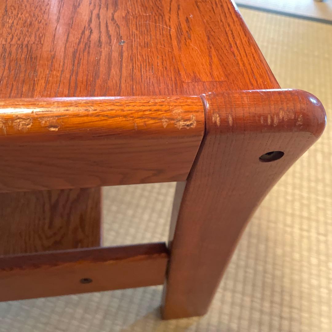 カリモク 木製座卓 下棚付き　ローテーブル