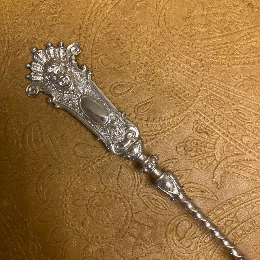 【純銀/約35g】ドイツ スプーン/19cm【マスカロン】