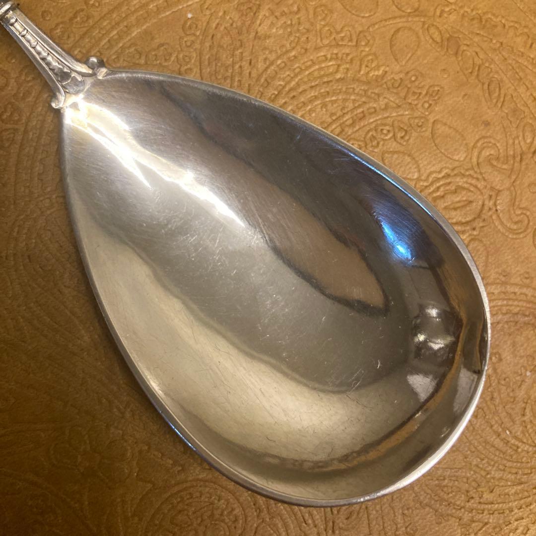 【純銀/約35g】ドイツ スプーン/19cm【マスカロン】