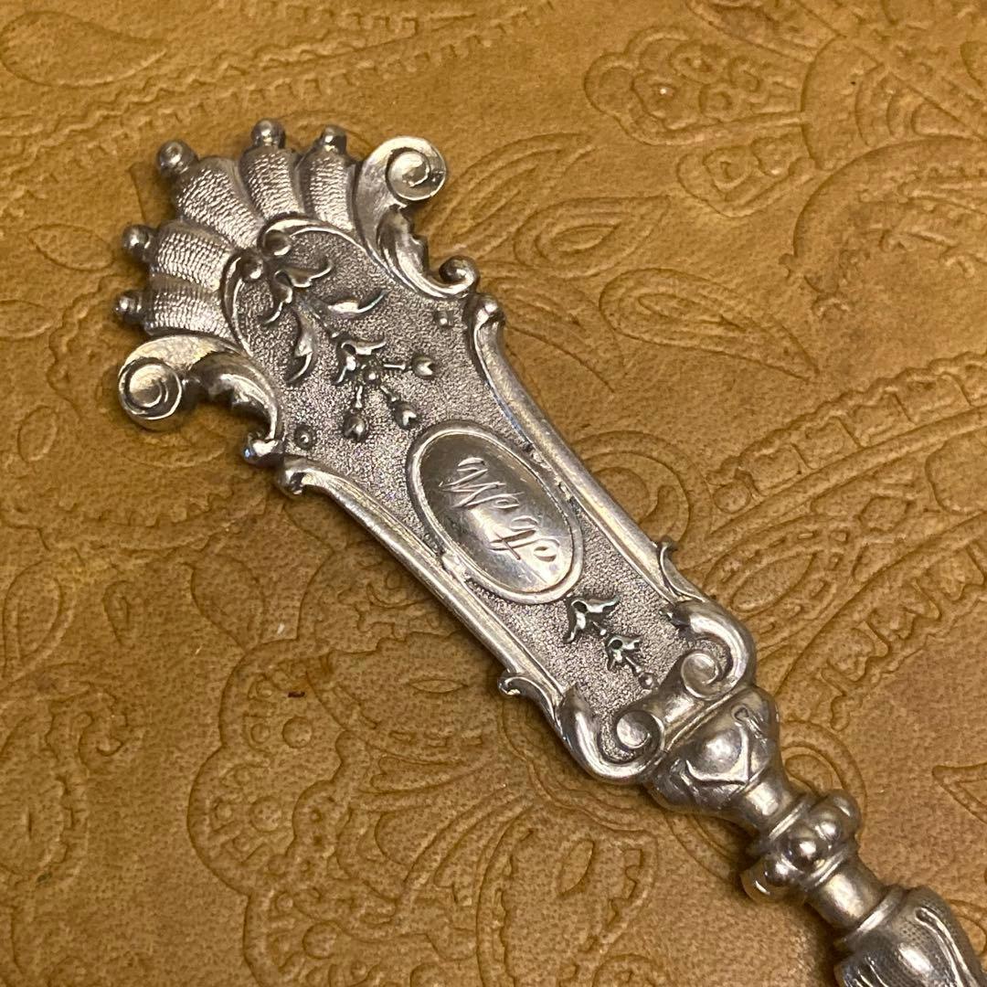 【純銀/約35g】ドイツ スプーン/19cm【マスカロン】