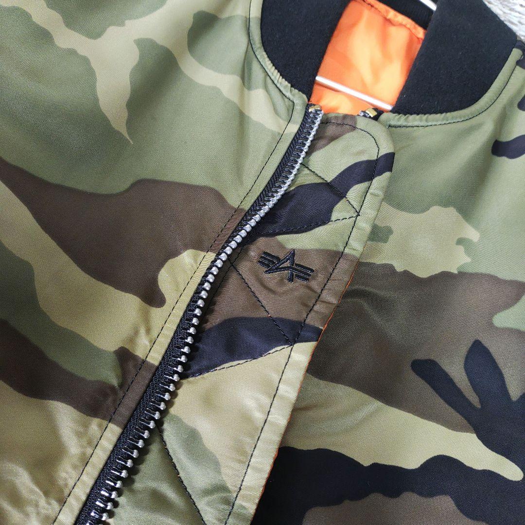 【極美品】アルファインダストリーズ　リバーシブル　フライトジャケット　MA-1