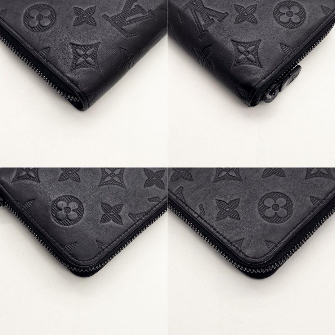 [ICモデル] ヴィトン 長財布 シャドウ ヴェルティカル ブラック A631