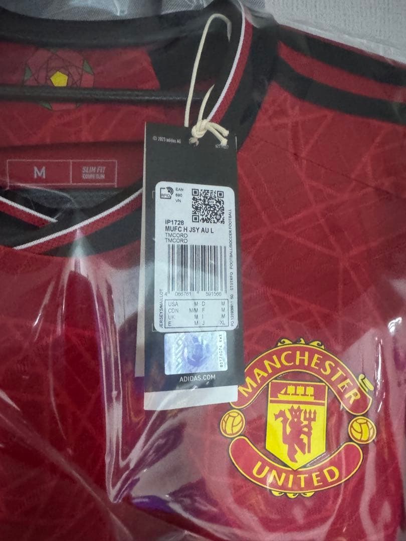 マンチェスター・ユナイテッド ガルナチョ　オーセンティック長袖2324 タグ付き