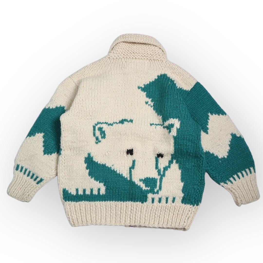 Vintage KANATA シロクマ 白熊 カウチン セーター 激レア 90s