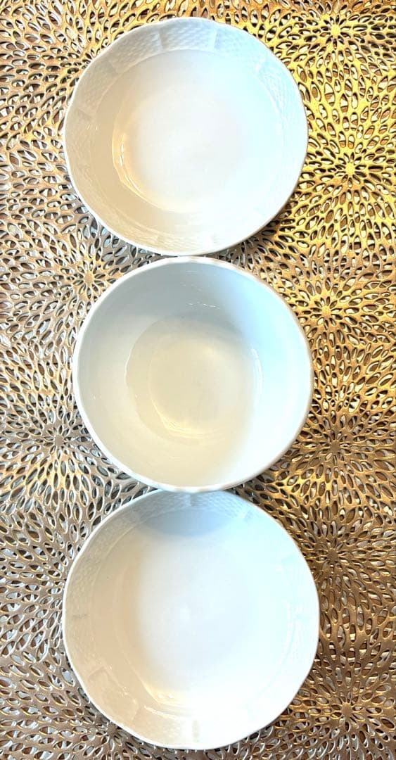 ジノリ1735 リチャードジノリ　ベッキオホワイト3点テーブルコーデ