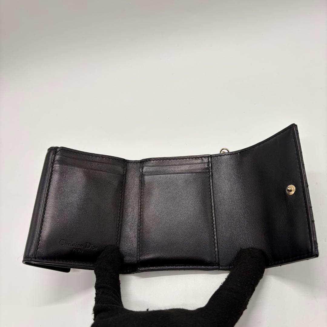 DIOR☆レディ ディオール☆エナメル☆ロータスウォレット☆カナージュ☆財布