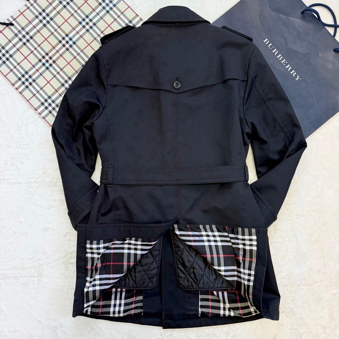 【美品】バーバリーブラックレーベル 着脱可能 ライナー付 トレンチコート M