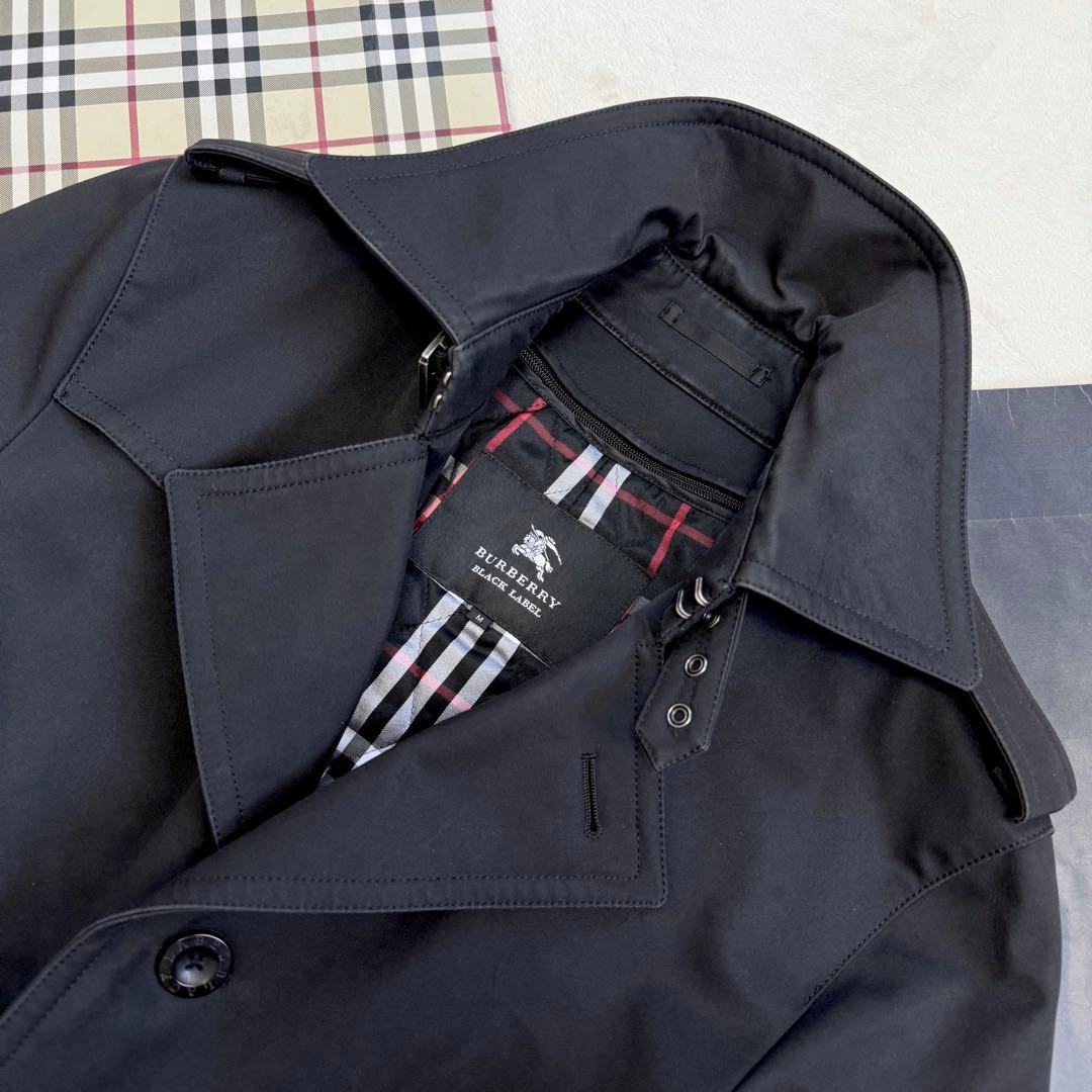 【美品】バーバリーブラックレーベル 着脱可能 ライナー付 トレンチコート M