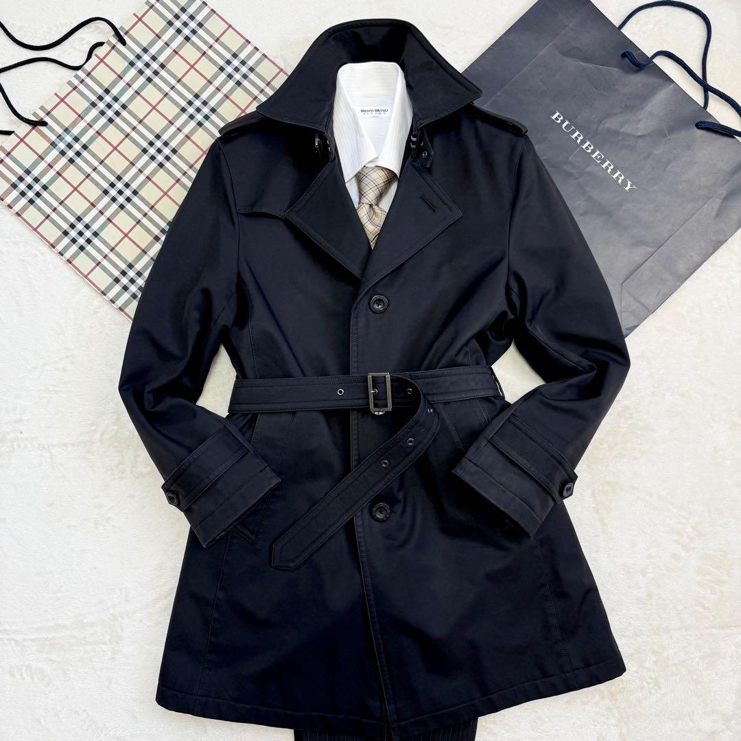 【美品】バーバリーブラックレーベル 着脱可能 ライナー付 トレンチコート M