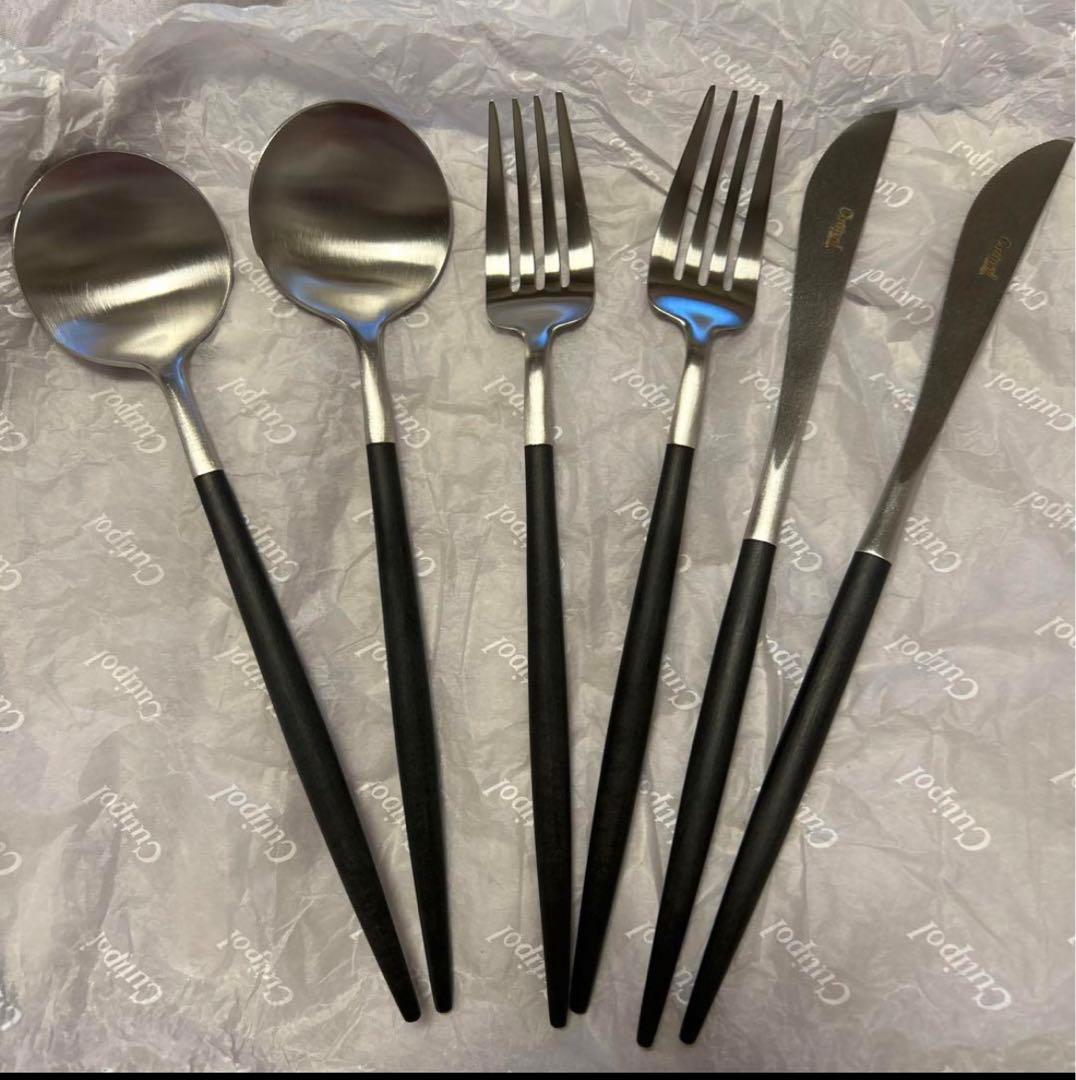 正規品 Cutipol クチポール　GOA Black Silver ペアセット