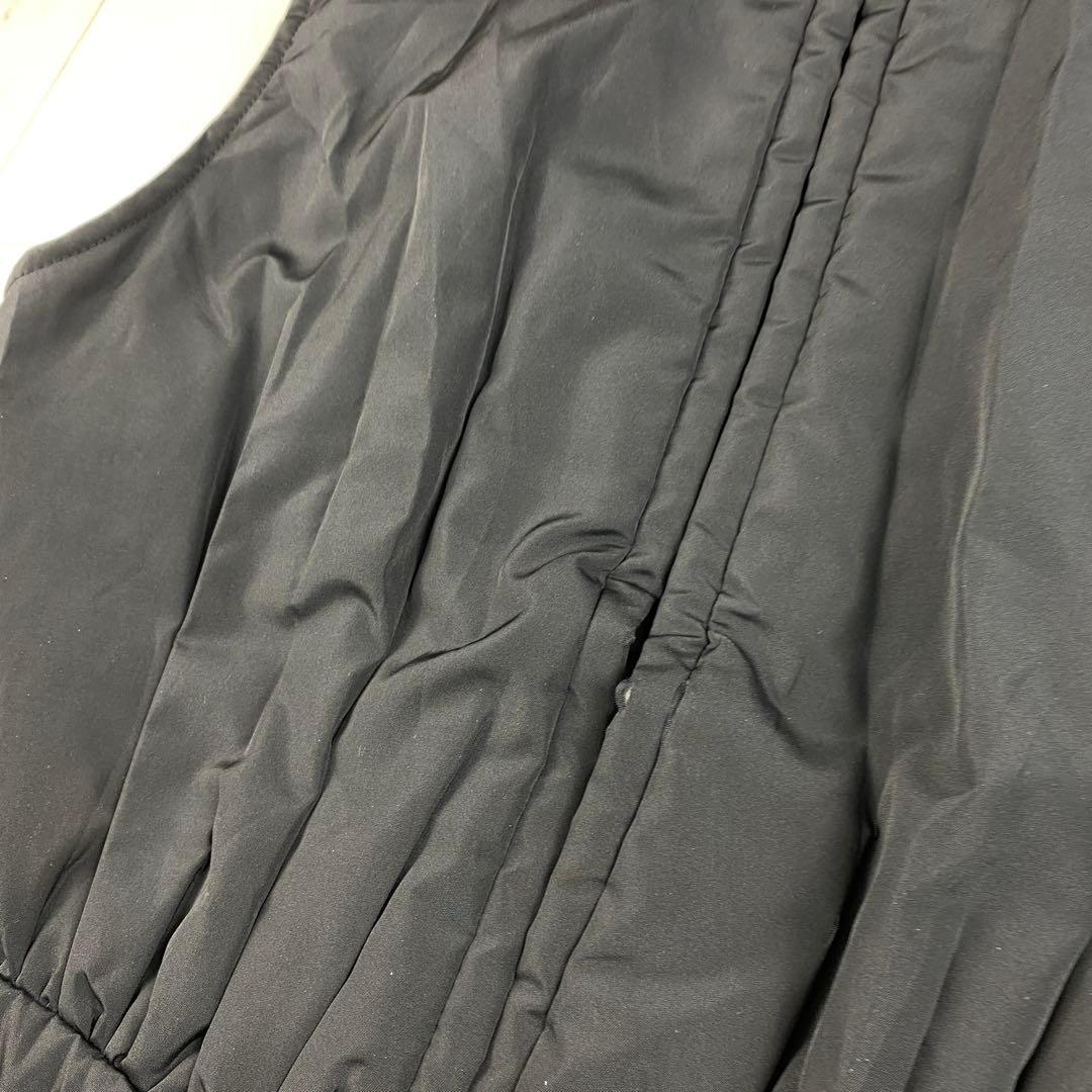 裏地GG◎GUCCI グッチ　ダウンベスト　金ボタン　フード　ジップアップ