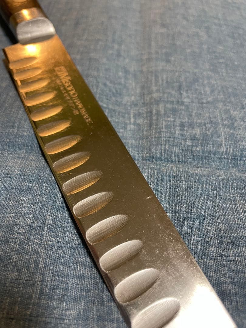 misonoミソノ　モリブデン鋼筋引きサーモンナイフ　刃渡り290mm