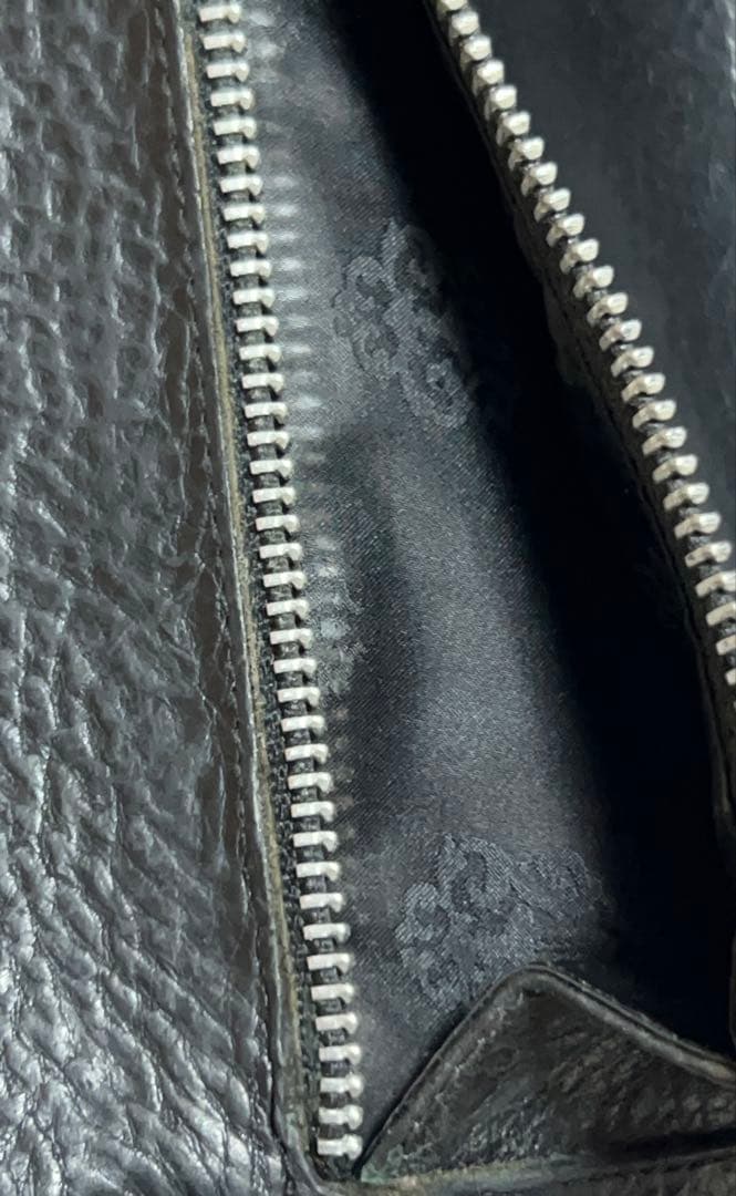 クロムハーツ CHROME HEARTS ウェーブウォレット ジップ破損