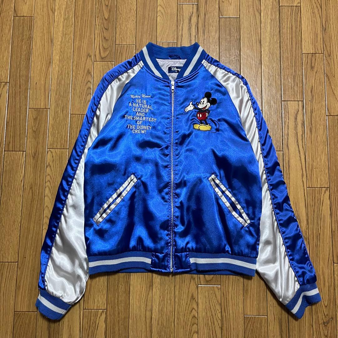 Disney ディズニー ミッキーマウス 刺繍 スカジャン　S