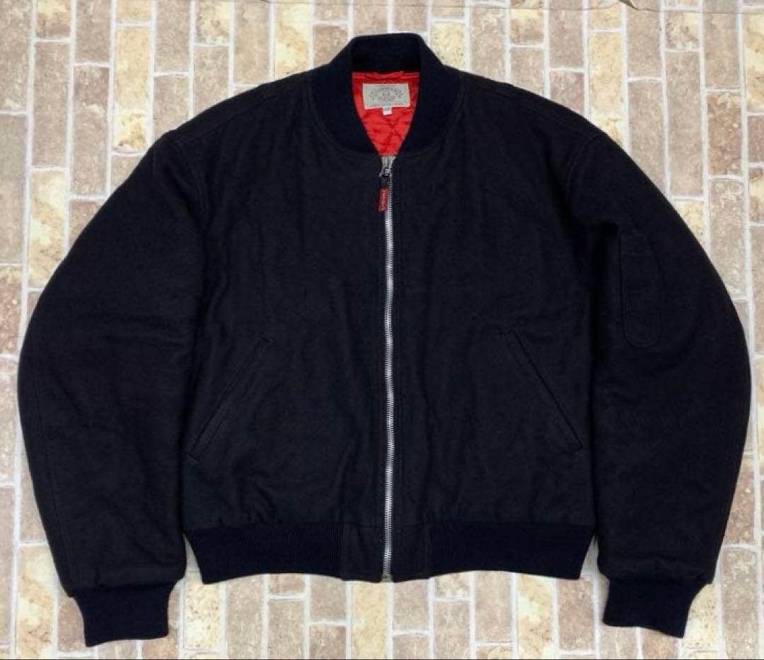 ARMANI アルマーニ 90's メルトン ウール ボンバー MA-1