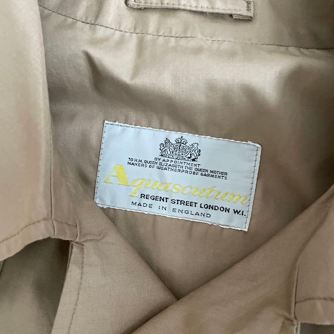 Aquascutum ベージュ トレンチコート　ミントコンディション
