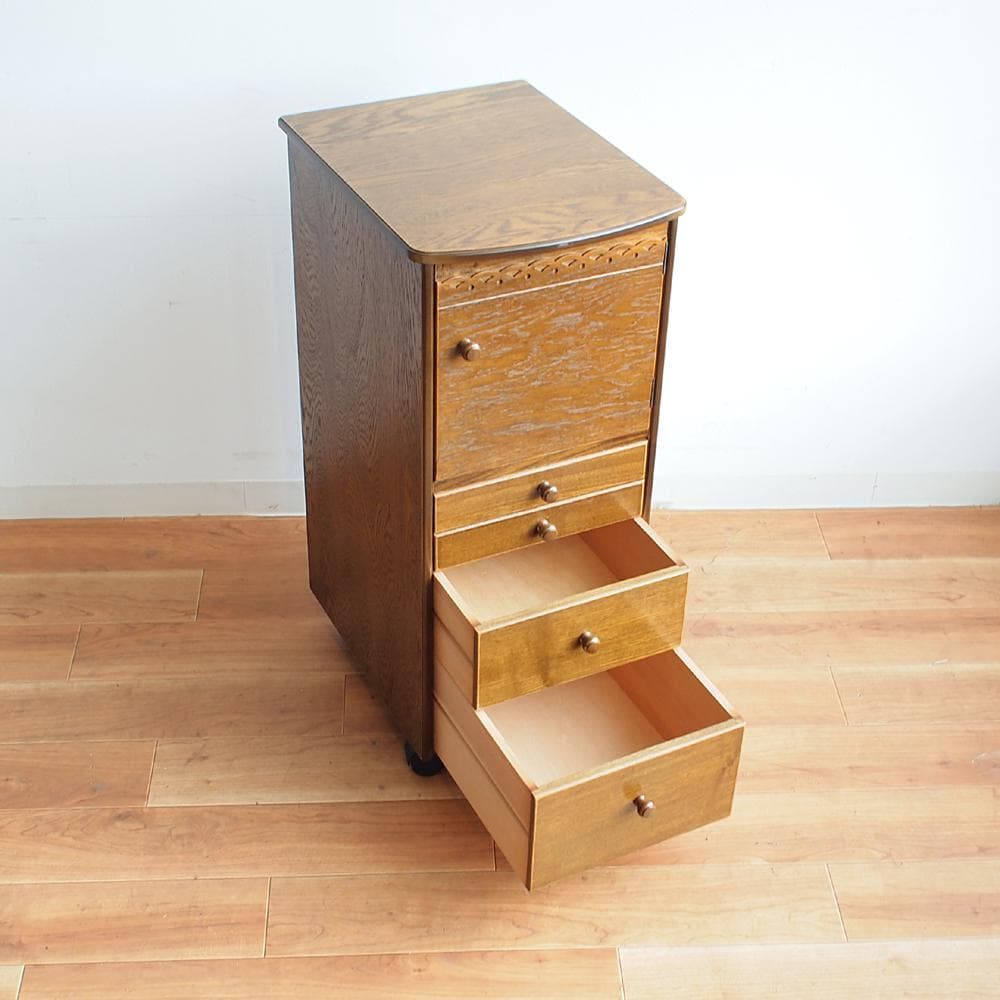 パリの雑貨屋 ジュエリーケース 横幅30cm サイドチェスト キャスター付き