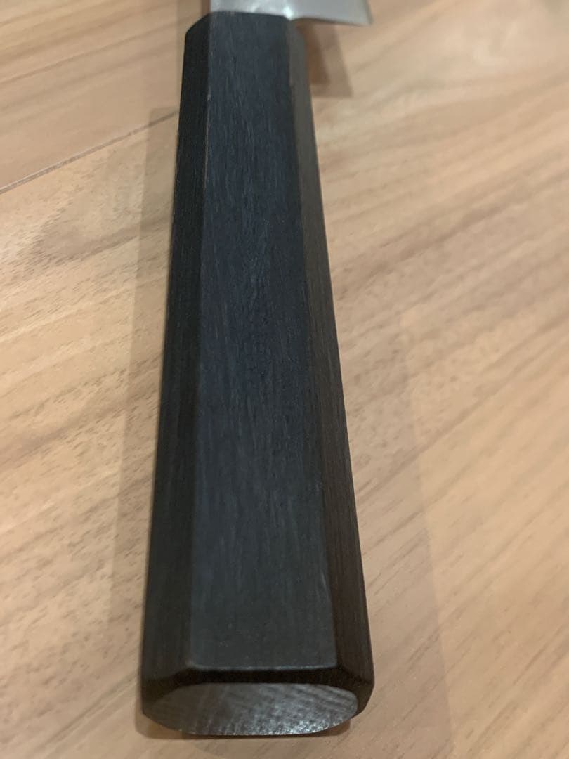 藍　筋引　包丁　240mm 貴和美　白ニ