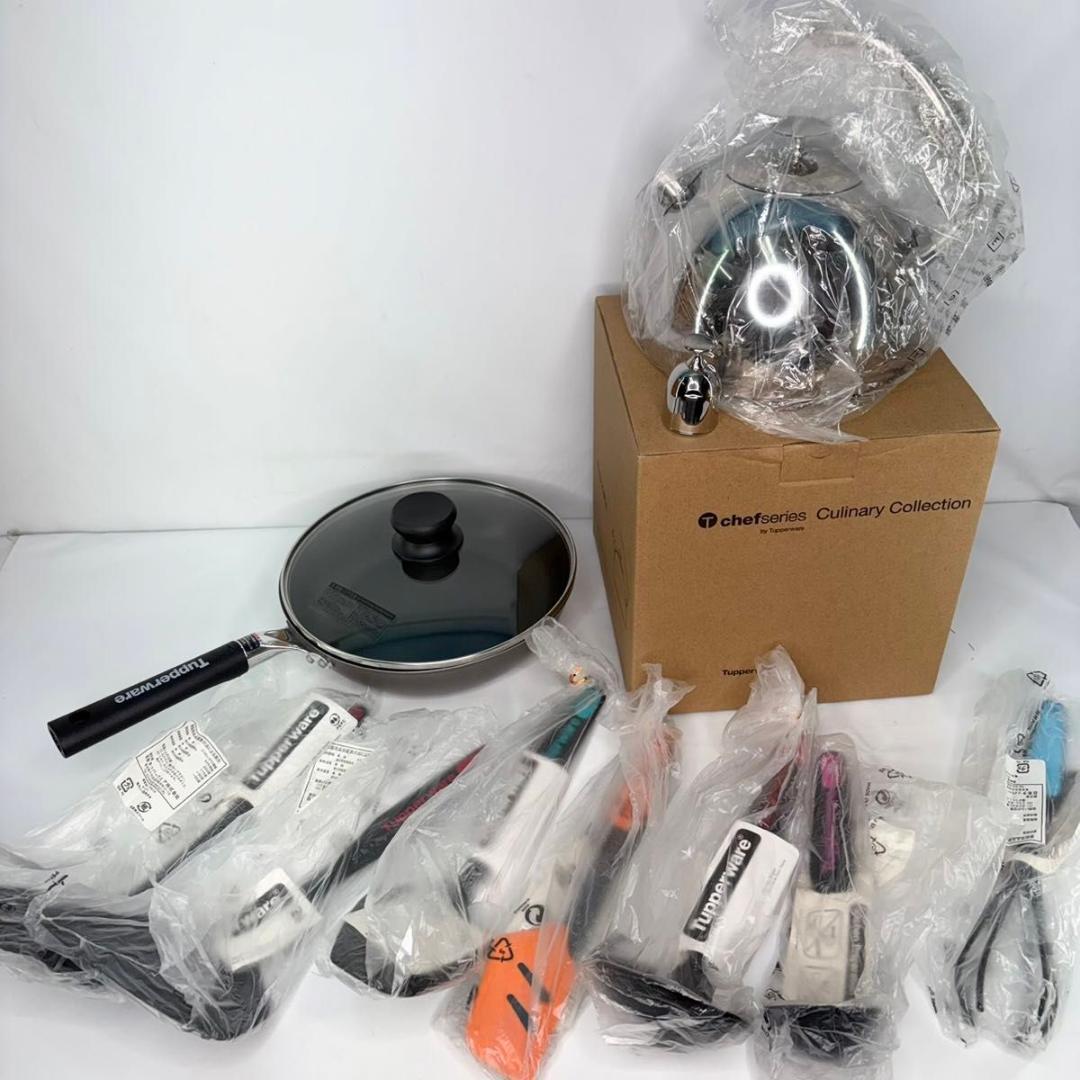 【新品】Tupperware chefseries 調理器具セット フライパン等