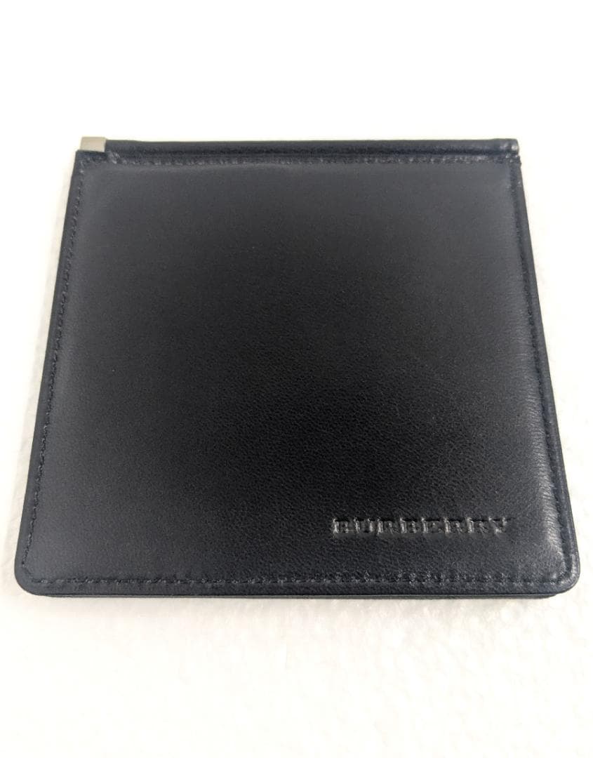 【（再）値下げしました】BURBERRY バーバリー レザー マネークリップ