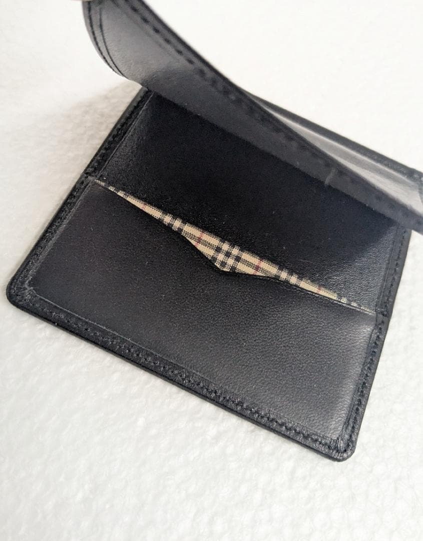 【（再）値下げしました】BURBERRY バーバリー レザー マネークリップ