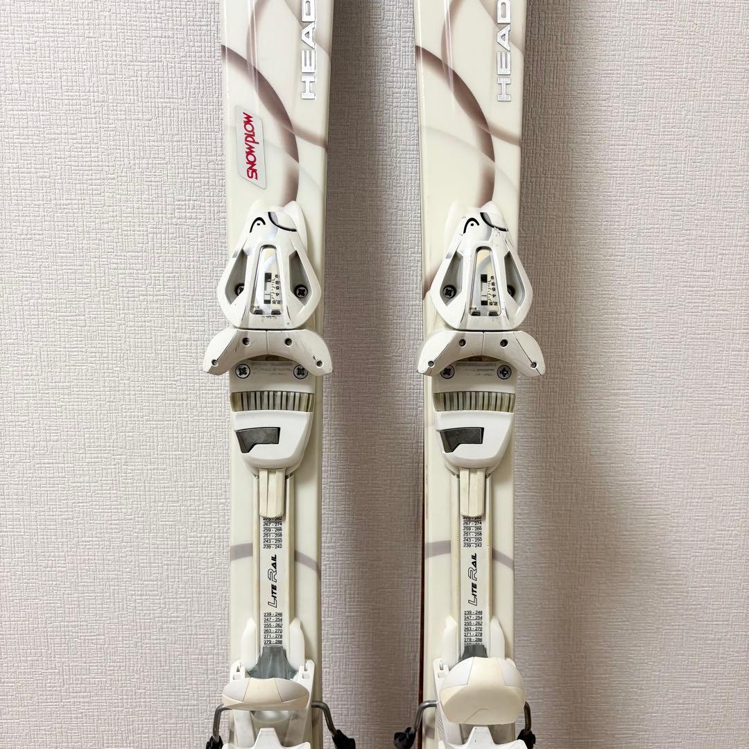 ■HEAD■女性用スキーセット■板142/靴23-23.5/ストック107