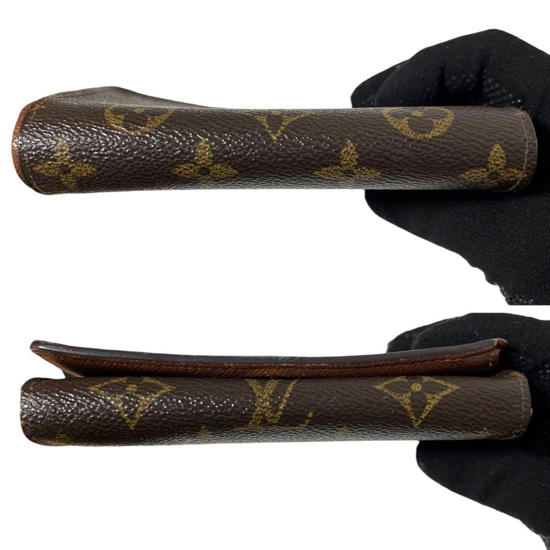 ルイヴィトン✨　折り財布　ポルトモネビエ　トレゾール　モノグラム　ファスナー