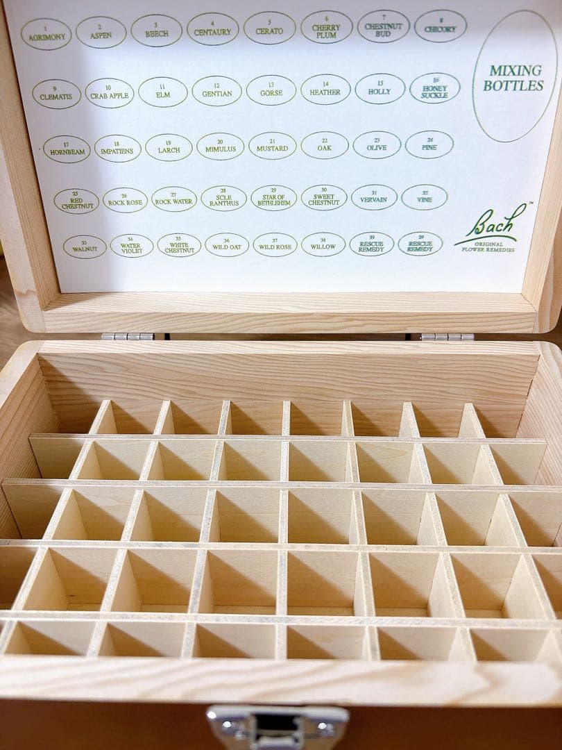 バッチフラワーエッセンス レメディ 木箱 ケース