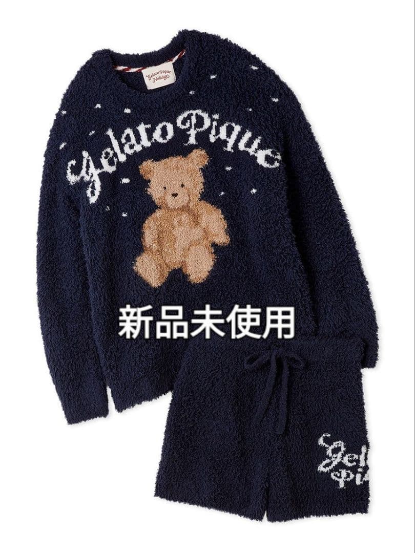 ジェラートピケ ジェラートスノーベアジャガードプルオーバー&ショートパンツ