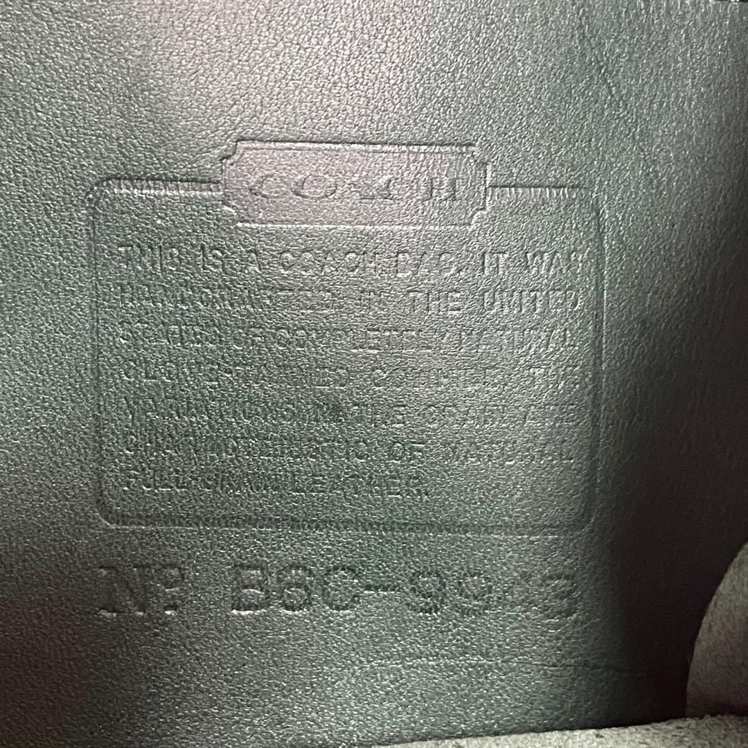 美品 COACH オールドコーチ リュック バックパック 緑 USA製 9943