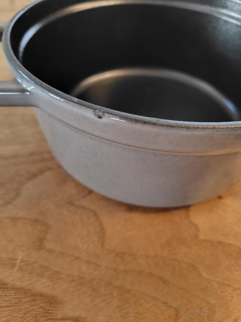 ストウブ　ピコ　ココット　ラウンド　グレー　18cm　未使用品