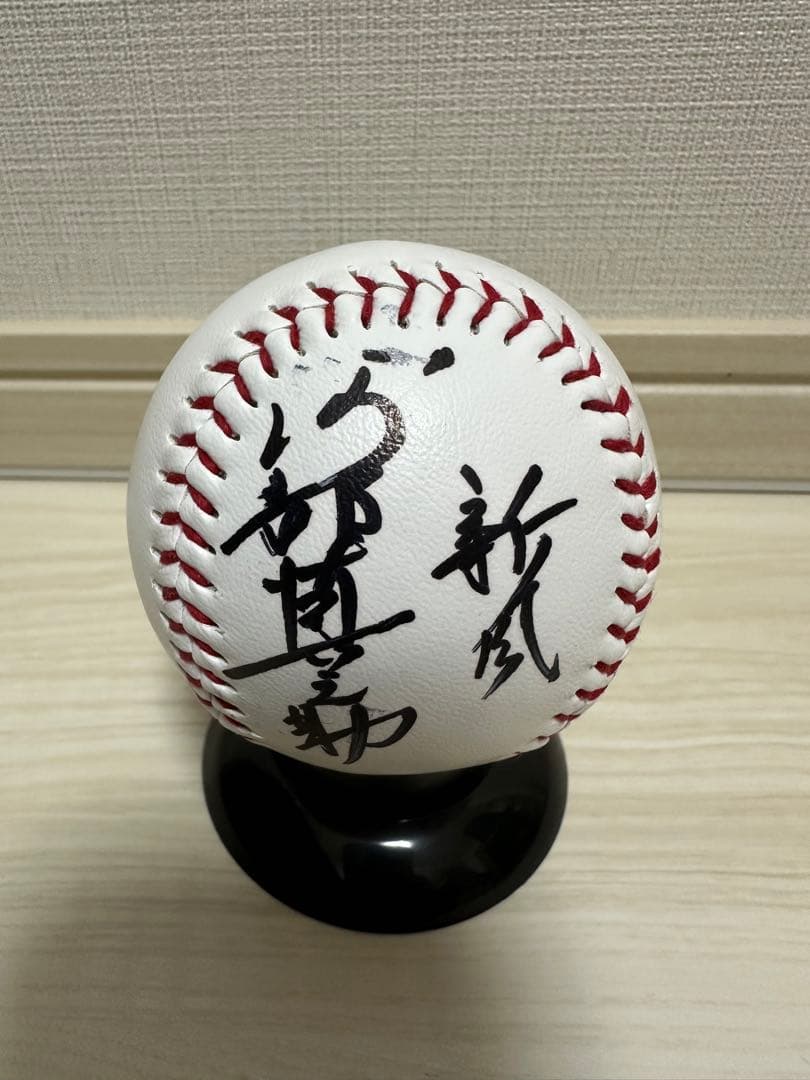 新風　2025阿部慎之助監督　直筆サインボール