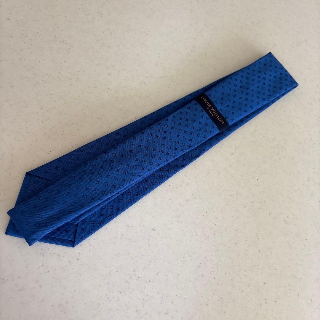 LOUIS VUITTON ネクタイ 青色 モノグラム