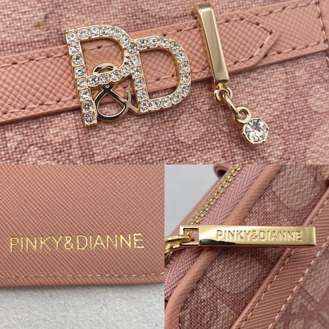 未使用級✨ ピンキー&ダイアン　パドロック　二つ折り財布　ピンク　L字ファスナー
