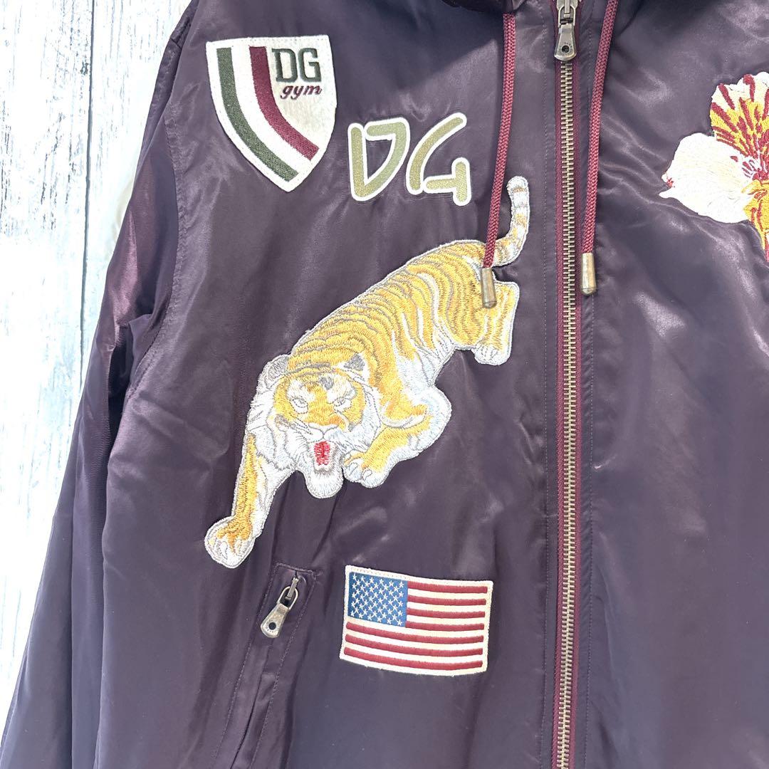 alba　ドルチェ＆ガッバーナ XL 刺繍スカジャン 紫