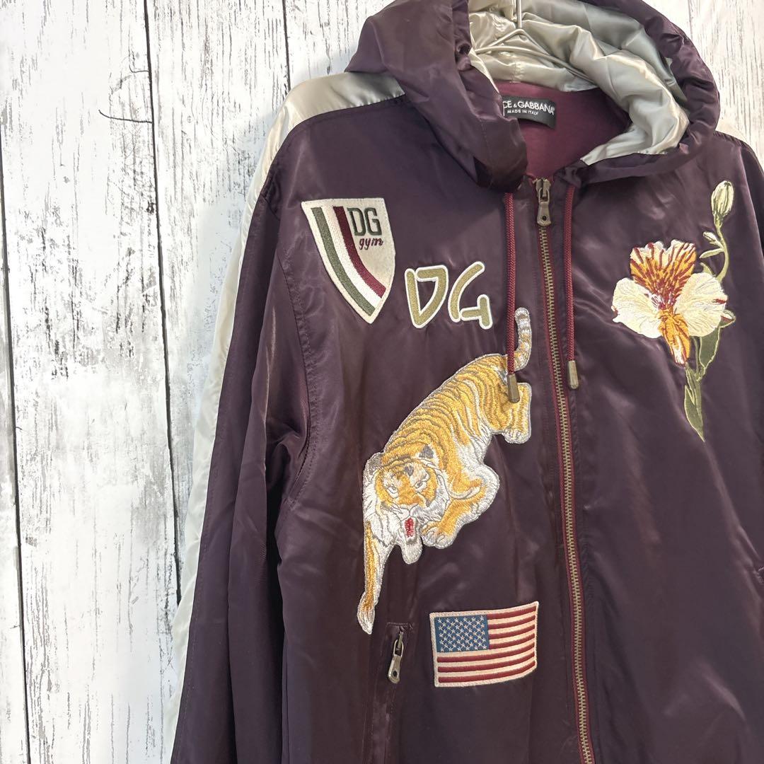 alba　ドルチェ＆ガッバーナ XL 刺繍スカジャン 紫