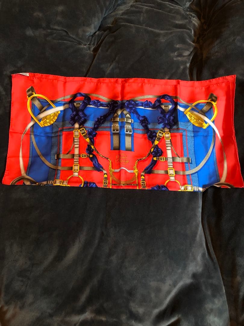 美品 HERMES エルメス カレ90 グランマネージュ スカーフ リング付き