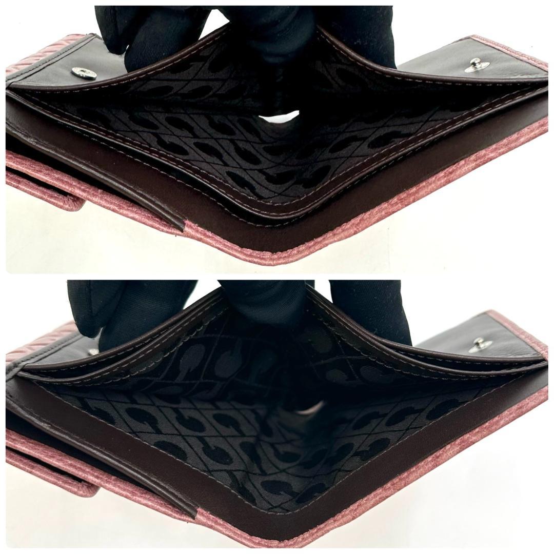 GHERARDINI ゲラルディーニ オールレザー 二つ折り財布 ロゴ総柄 箱付