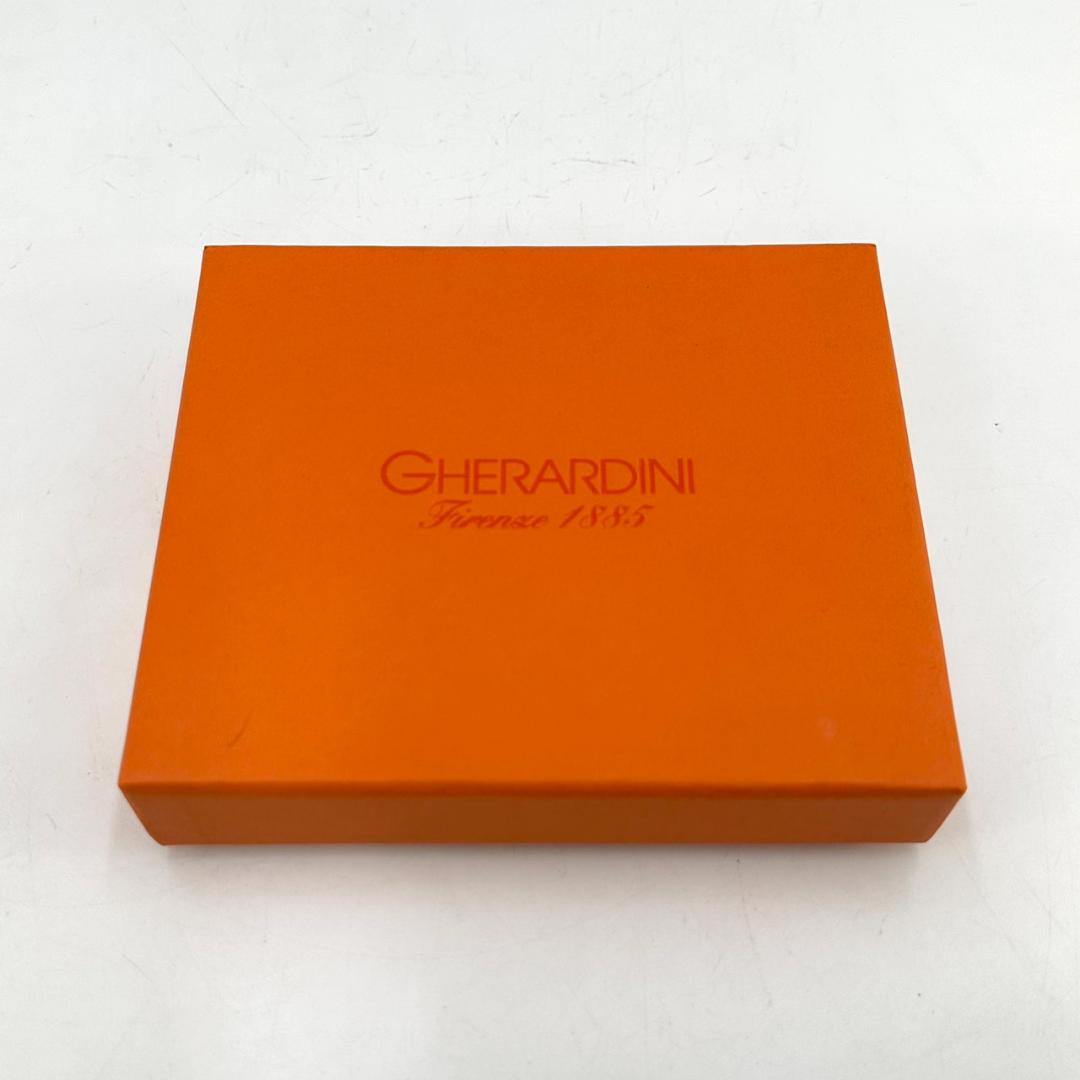 GHERARDINI ゲラルディーニ オールレザー 二つ折り財布 ロゴ総柄 箱付