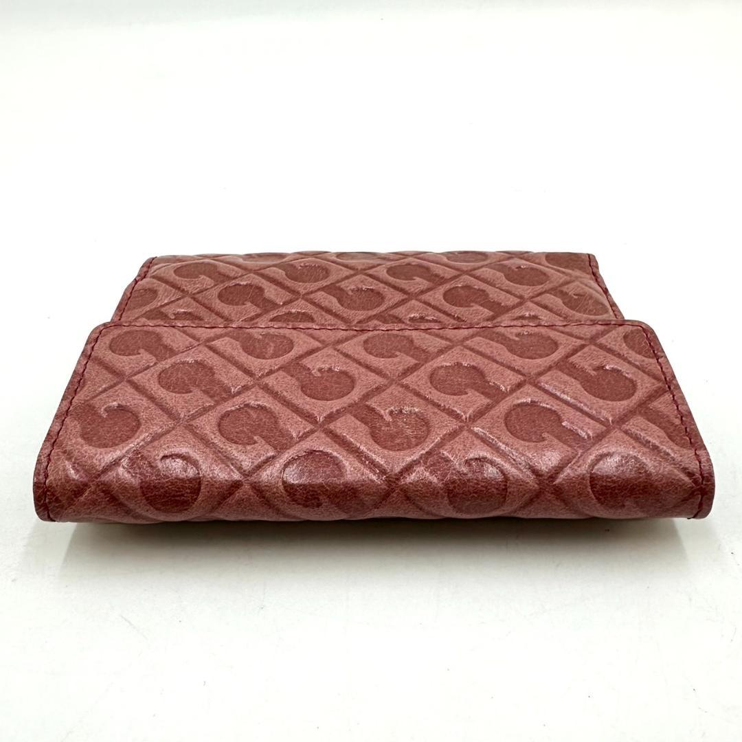 GHERARDINI ゲラルディーニ オールレザー 二つ折り財布 ロゴ総柄 箱付