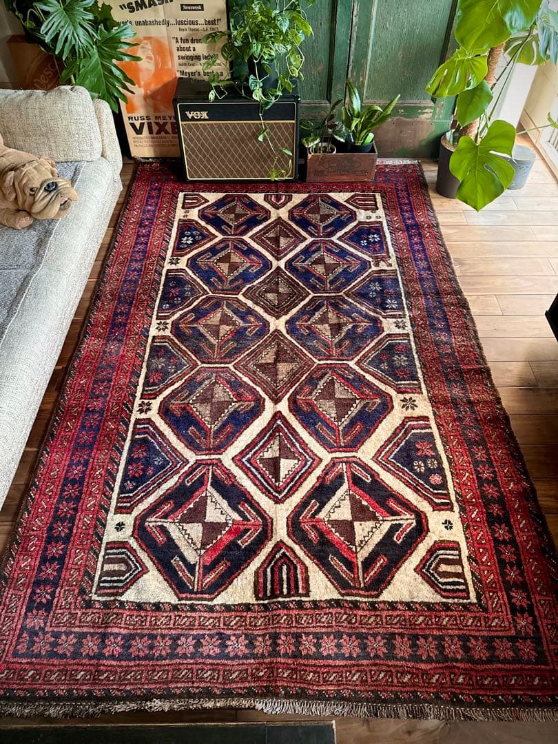 トライバルラグ　ヴィンテージラグ　アフガンラグ　マルダリ　バルーチ　プリミティブ