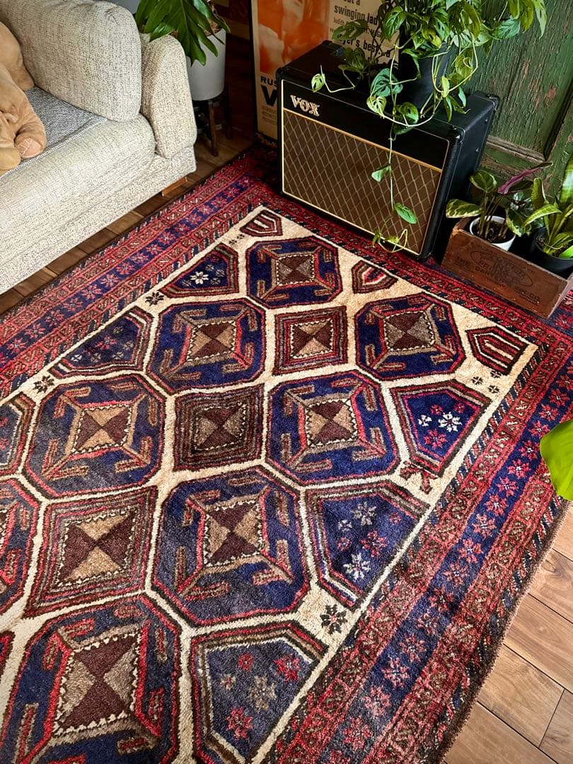 トライバルラグ　ヴィンテージラグ　アフガンラグ　マルダリ　バルーチ　プリミティブ