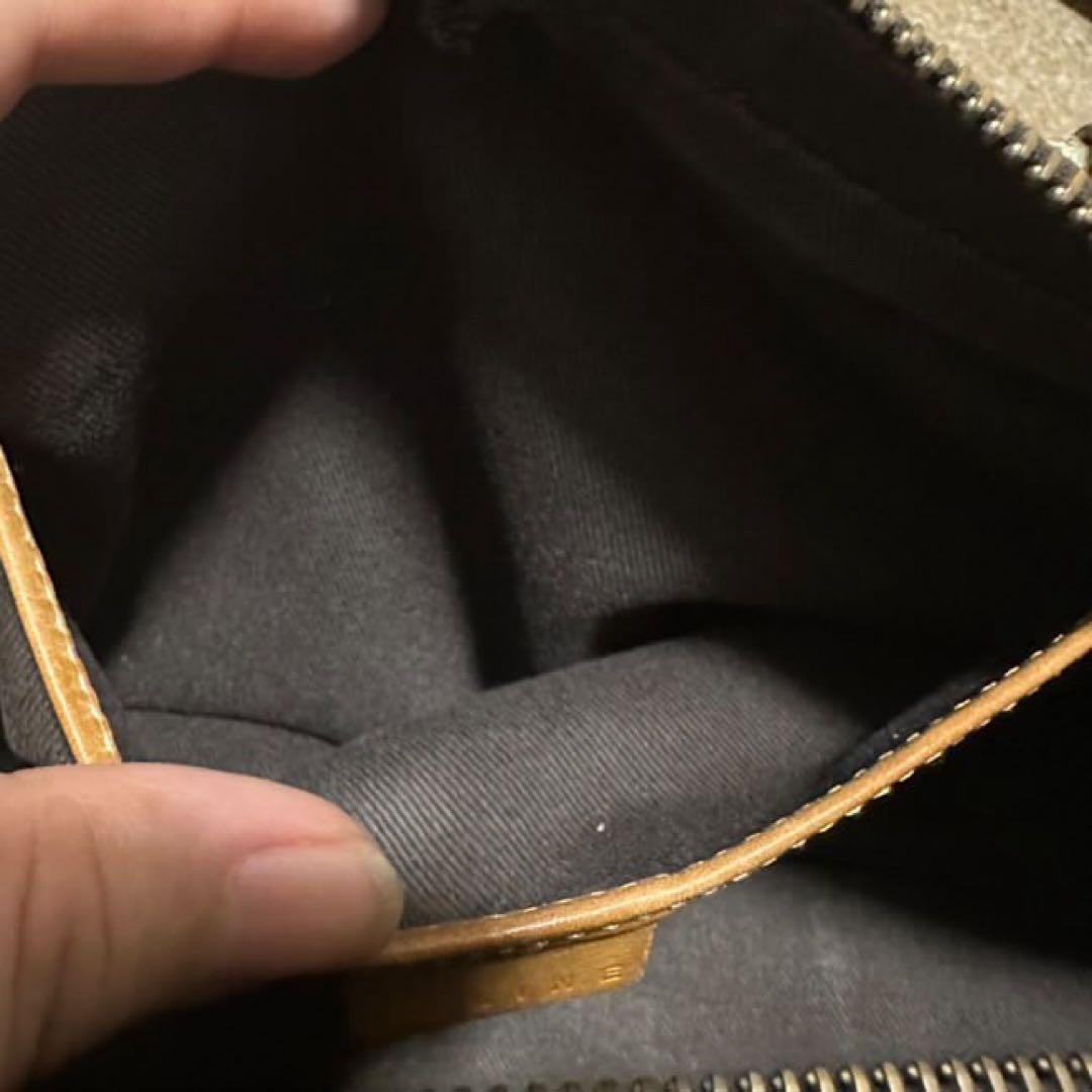 CELINE マカダム柄 ハンドバッグ ドラム型ミニボストンバッグ