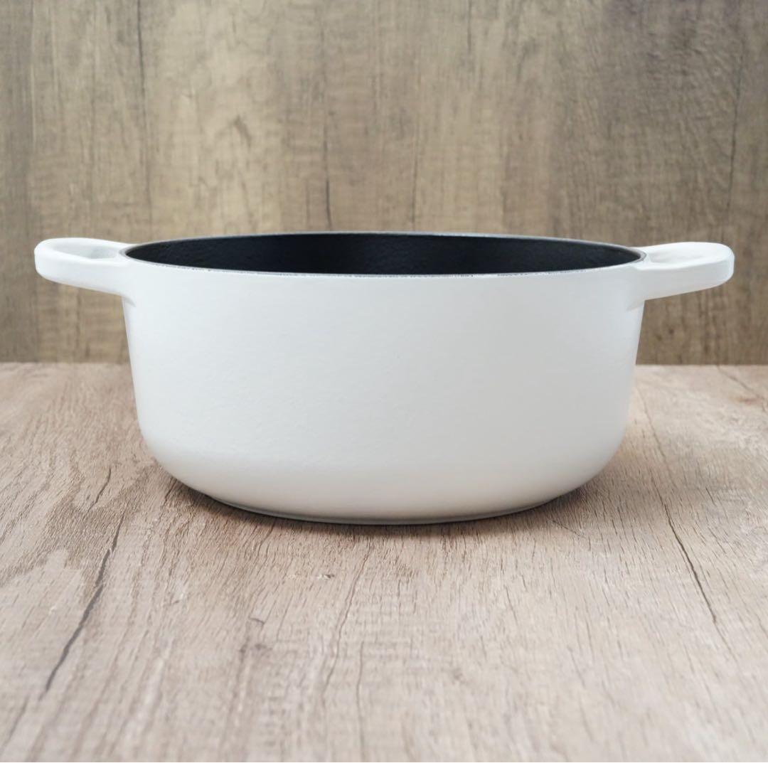 【美品】LE CREUSET　シグニチャーココット ロンド コットン　20cm