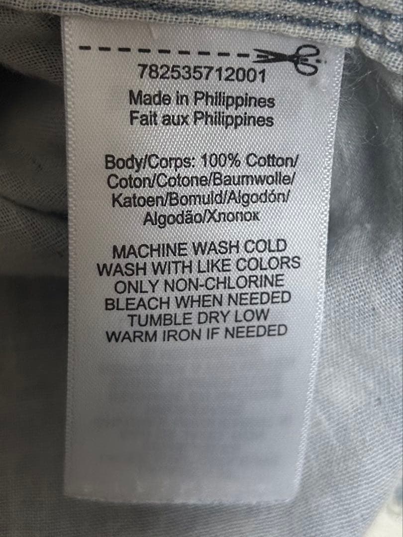 ダブルアールエル　インディゴ　ネイティブ　ガーゼ　シャツ　M