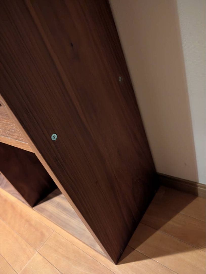 と*う様 ■送料込■無印良品 スタッキングシェルフウォールナット 棚 木製