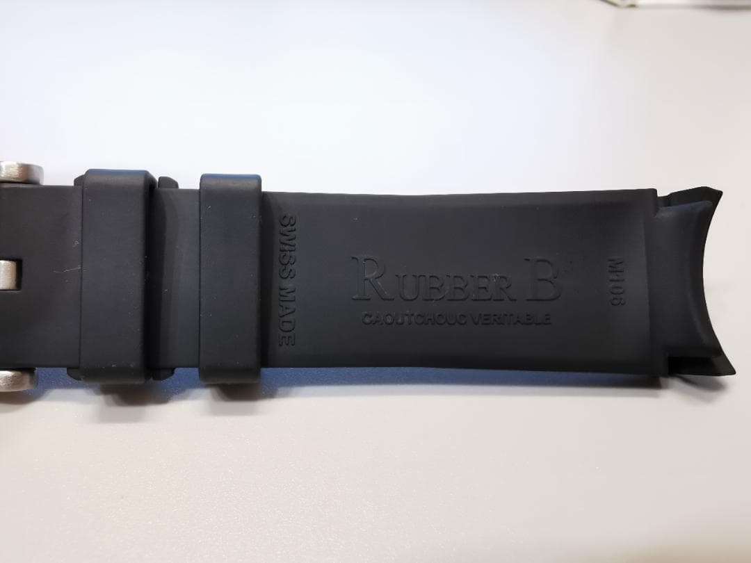 【RUBBER B】 ロレックス《 ROLEX 》サブマリーナ用ラバーベルト：黒